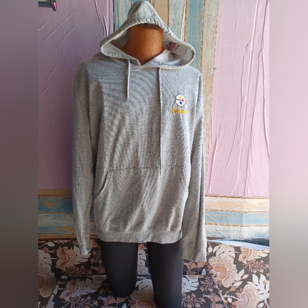 Gray Hoodie with Embroidered Logo